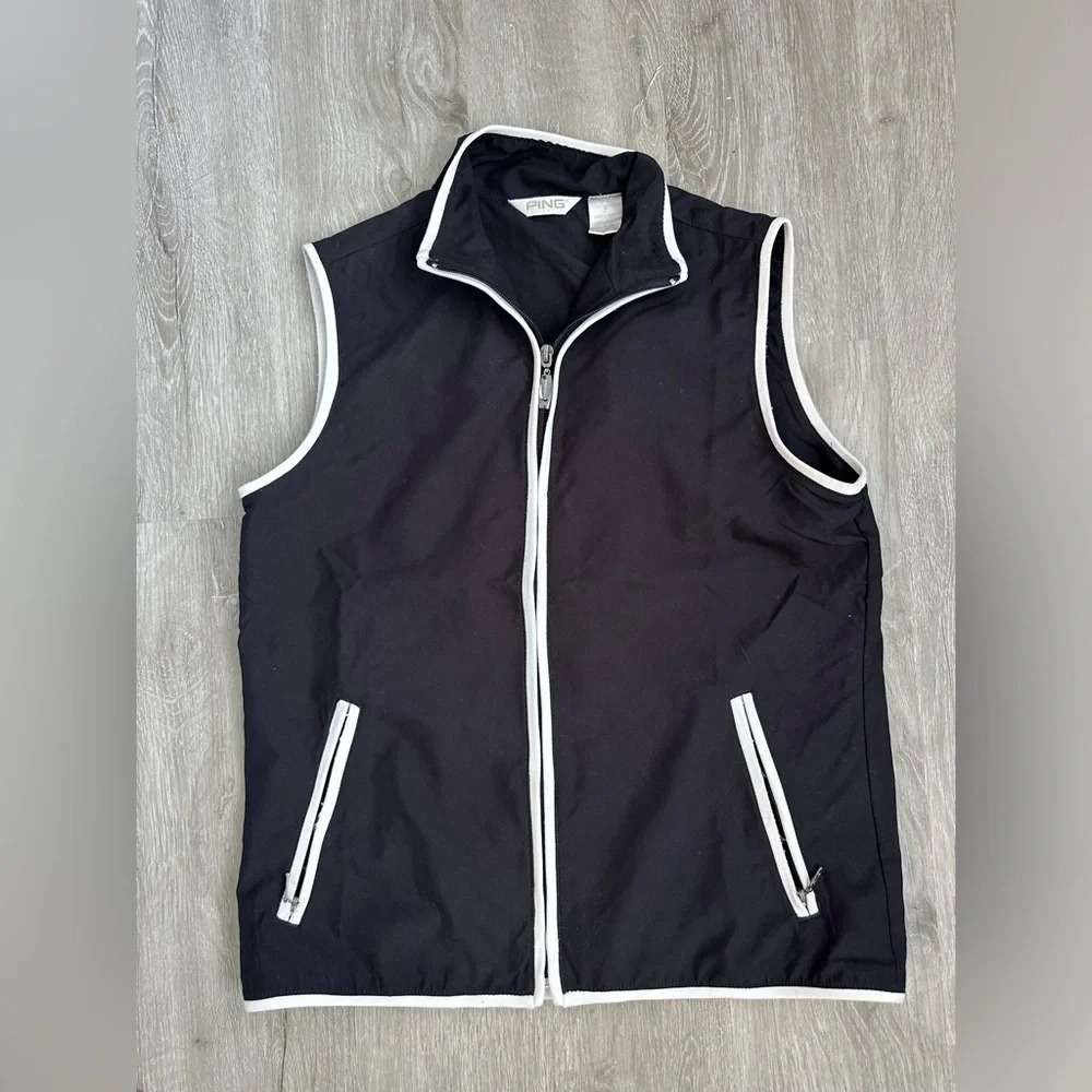 Ping Golf Performance Full Zip Lightweight Wind Vest Mens Small